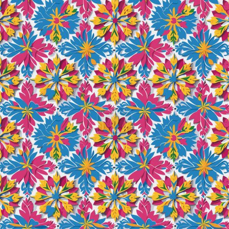 Flower pattern with leaves. Floral bouquets flower compositions. Floral pattern.