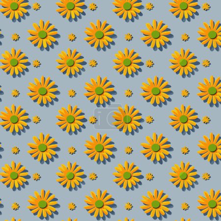 Foto de Diseño de patrón florales para tela, camiseta, funda de almohada. Patrón de flores con hojas. Ramos florales composiciones florales. Patrón floral - Imagen libre de derechos