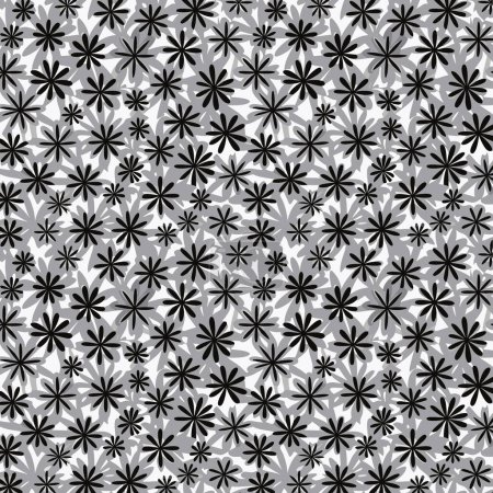 Foto de Diseño de arte de patrón. Patrón de flores con hojas. Ramos florales. Composiciones florales. Patrón floral - Imagen libre de derechos