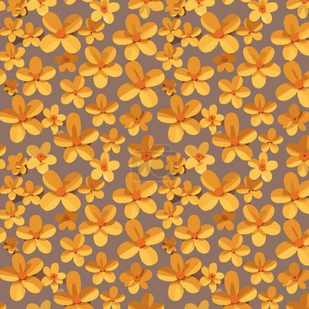 Foto de Patrón de flores con hojas. Ramos florales composiciones florales. Patrón floral - Imagen libre de derechos