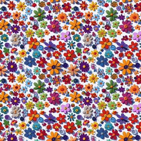 Foto de Patrón de flores con hojas. Ramos florales composiciones florales. Patrón floral - Imagen libre de derechos