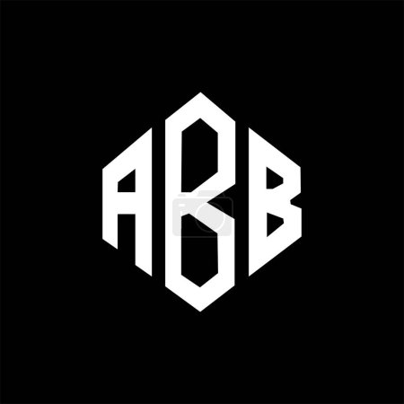 Téléchargez les illustrations : ABB lettre logo design avec forme de polygone. ABB polygone et conception de logo en forme de cube. Gabarit de logo ABB hexagone vectoriel blanc et noir. Monogramme ABB, logo commercial et immobilier. - en licence libre de droit