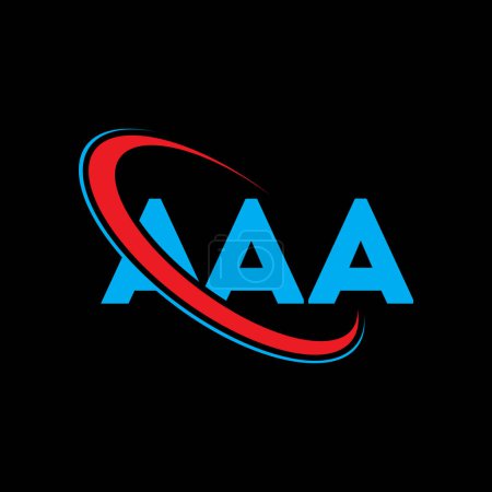 Téléchargez les illustrations : Logo AAA. Lettre de l'AAA. AAA lettre logo design. Logo Intititials AAA associé au logo monogram cercle et majuscule. Typographie AAA pour la marque technologique, commerciale et immobilière. - en licence libre de droit