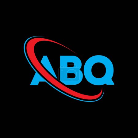 Téléchargez les illustrations : Logo ABQ. Lettre ABQ. ABQ lettre logo design. Intititials logo ABQ lié avec cercle et logo monogramme majuscule. Typographie ABQ pour la marque technologique, commerciale et immobilière. - en licence libre de droit