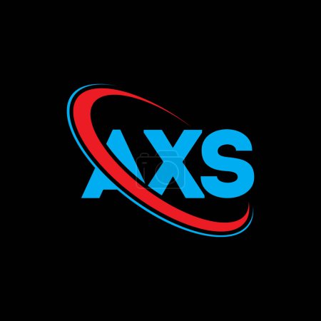 Téléchargez les illustrations : AXS logo. AXS letter. AXS letter logo design. Initials AXS logo linked with circle and uppercase monogram logo. AXS typography for technology, business and real estate brand. - en licence libre de droit