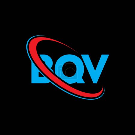 Téléchargez les illustrations : Logo BQV. Lettre du BQV. BQV lettre logo design. Initiales Logo BQV lié au logo monogramme cercle et majuscule. BQV typographie pour la technologie, les affaires et la marque immobilière. - en licence libre de droit