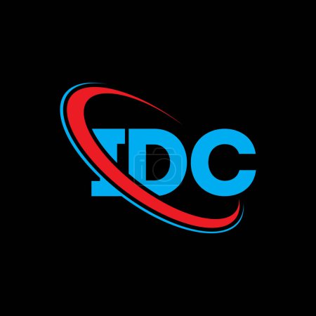 Téléchargez les illustrations : Logo IDC. Lettre d'IDC. IDC lettre logo design. Initiales Logo IDC lié au logo monogramme cercle et majuscule. Typographie IDC pour la marque technologique, commerciale et immobilière. - en licence libre de droit