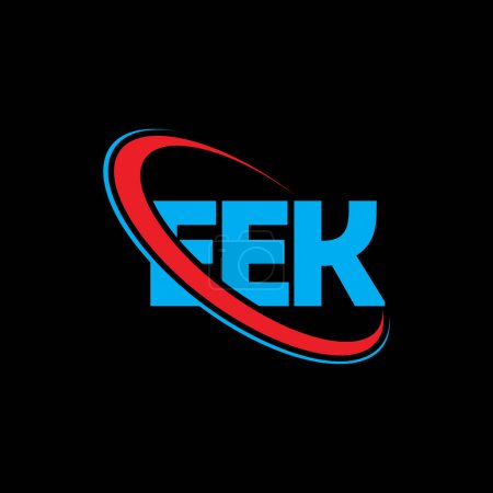 Téléchargez les illustrations : Logo EEK. Lettre d'EEK. EEK lettre logo design. Initiales Logo EEK lié au logo monogramme cercle et majuscule. Typographie EEK pour la marque technologique, commerciale et immobilière. - en licence libre de droit