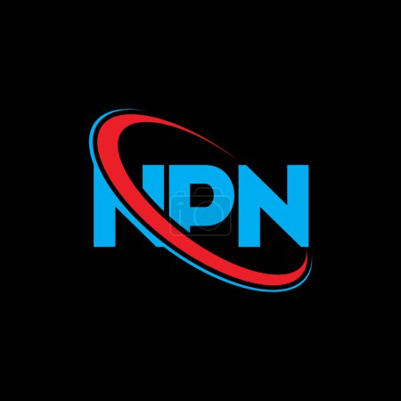 Téléchargez les illustrations : Logo NPN. Lettre NPN. NPN lettre logo design. Initiales Logo NPN associé au logo monogramme cercle et majuscule. Typographie NPN pour la marque technologique, commerciale et immobilière. - en licence libre de droit