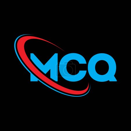 Téléchargez les illustrations : Logo MCQ. Lettre du QCM. MCQ lettre logo design. Initiales logo MCQ lié à cercle et logo monogramme majuscule. MCQ typographie pour la technologie, les affaires et la marque immobilière. - en licence libre de droit