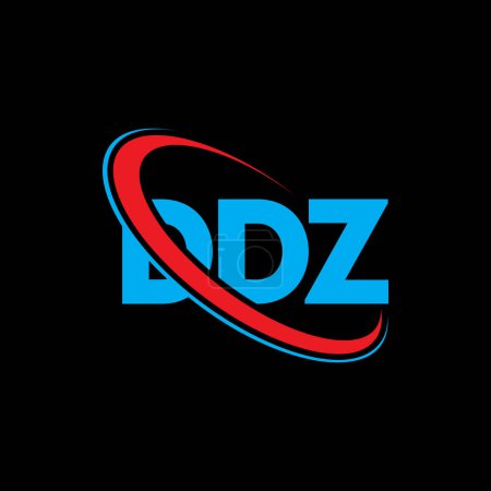 Téléchargez les illustrations : Logo DDZ. Lettre de DDZ. DDZ lettre logo design. Initiales Logo DDZ associé au logo monogramme cercle et majuscule. Typographie DDZ pour la marque technologique, commerciale et immobilière. - en licence libre de droit