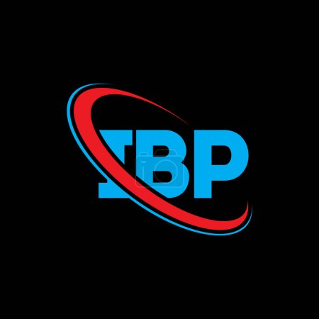 Ilustración de Logo de IBP. Carta IBP. Diseño del logotipo de la letra IBP. Logo inicial del IBP vinculado con el logotipo del círculo y del monograma en mayúsculas. Tipografía IBP para marca tecnológica, empresarial e inmobiliaria. - Imagen libre de derechos