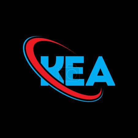 Téléchargez les illustrations : Logo KEA. Lettre de KEA. KEA lettre logo design. Initiales Logo KEA lié au logo monogram cercle et majuscule. Typographie KEA pour la marque technologique, commerciale et immobilière. - en licence libre de droit