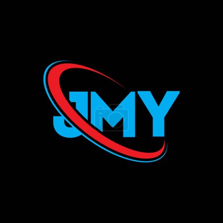 Ilustración de Logo de JMY. Carta de JMY. Diseño del logotipo de la letra JMY. Logo inicial de JMY vinculado con el logotipo del círculo y del monograma en mayúsculas. Tipografía JMY para marca tecnológica, empresarial e inmobiliaria. - Imagen libre de derechos
