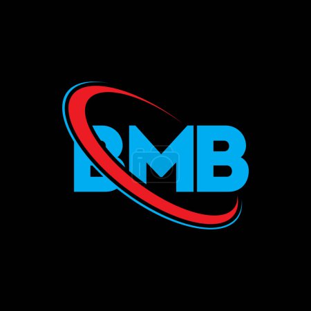 Téléchargez les illustrations : Logo BMB. Lettre du BMB. BMB lettre logo design. Initiales Logo BMB lié au logo monogramme cercle et majuscule. Typographie BMB pour la marque technologique, commerciale et immobilière. - en licence libre de droit