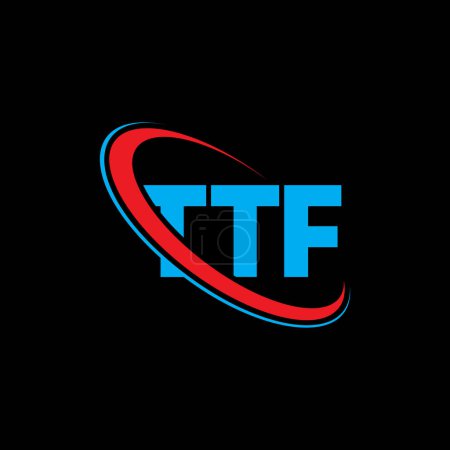Téléchargez les illustrations : Logo TTF. Lettre du TTF. TTF lettre logo design. Initiales Logo TTF lié au logo monogramme cercle et majuscule. Typographie TTF pour la marque technologique, commerciale et immobilière. - en licence libre de droit