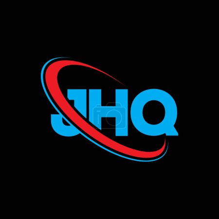 Ilustración de Logo de JHQ. Carta del JHQ. Diseño del logotipo de la letra JHQ. Logo inicial de JHQ vinculado con el logotipo del círculo y del monograma en mayúsculas. Tipografía JHQ para marca tecnológica, empresarial e inmobiliaria. - Imagen libre de derechos