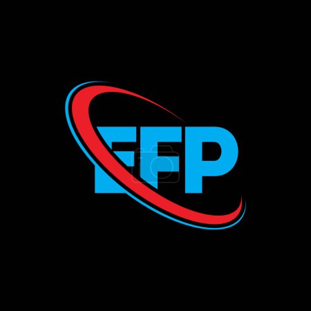 Téléchargez les illustrations : Logo EFP. Lettre EFP. Design de logo lettre EFP. Initiales logo EFP lié à cercle et logo monogramme majuscule. Typographie EFP pour la marque technologique, commerciale et immobilière. - en licence libre de droit