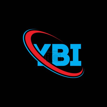 Téléchargez les illustrations : Logo YBI. Lettre de YBI. YBI lettre logo design. Initiales Logo YBI lié au logo monogramme cercle et majuscule. Typographie YBI pour la marque technologique, commerciale et immobilière. - en licence libre de droit