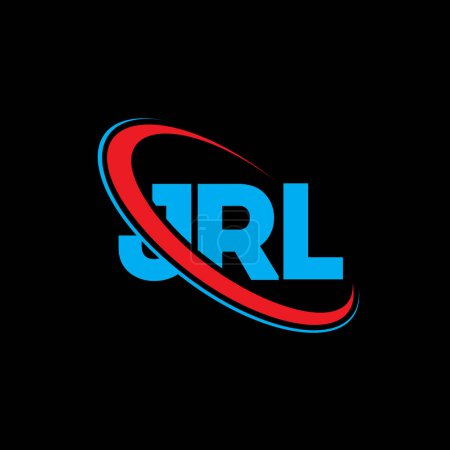 Illustration for JRL logo. JRL letter. JRL letter logo design. Initials JRL logo linked with circle and uppercase monogram logo. JRL typography for technology, business and real estate brand. - Royalty Free Image