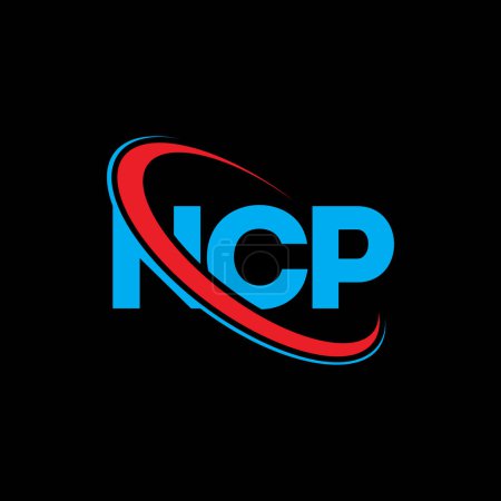 Téléchargez les illustrations : Logo du PCN. Lettre du PCN. Conception de logo lettre NCP. Initiales Logo du PCN lié au logo monogramme en cercle et majuscule. Typographie NCP pour la marque technologique, commerciale et immobilière. - en licence libre de droit