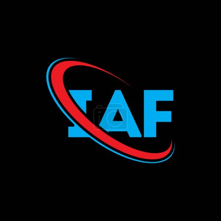 Téléchargez les illustrations : Logo IAF. Lettre de l'IAF. IAF lettre logo design. Initiales IAF logo lié avec cercle et logo monogramme majuscule. Typographie IAF pour la marque technologique, commerciale et immobilière. - en licence libre de droit