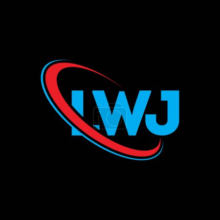 Téléchargez les illustrations : Logo LWJ. Lettre de LWJ. LWJ lettre logo design. Initiales Logo LWJ lié au logo monogram cercle et majuscule. Typographie LWJ pour la marque technologique, commerciale et immobilière. - en licence libre de droit