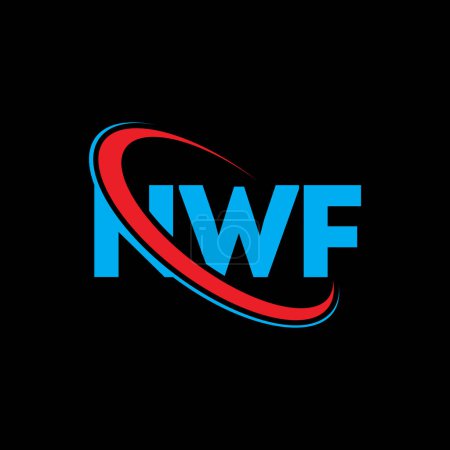 Téléchargez les illustrations : Logo NWF. Lettre du NWF. NWF lettre logo design. Initiales Logo NWF lié au logo monogramme cercle et majuscule. Typographie NWF pour la marque de technologie, d'affaires et d'immobilier. - en licence libre de droit