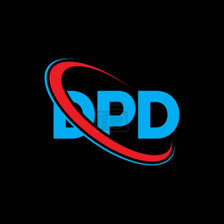 Téléchargez les illustrations : Logo DPD. Lettre du DPD. DPD lettre logo design. Initiales Logo DPD lié au logo monogramme cercle et majuscule. DPD typographie pour la technologie, les affaires et la marque immobilière. - en licence libre de droit