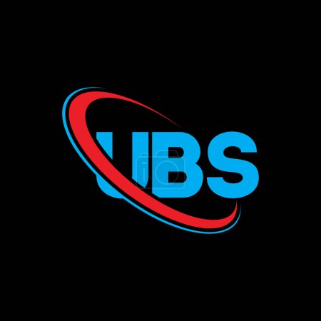 Téléchargez les illustrations : Logo UBS. Lettre UBS. UBS lettre logo design. Initiales Logo UBS lié au logo monogram cercle et majuscule. Typographie UBS pour la marque technologique, commerciale et immobilière. - en licence libre de droit
