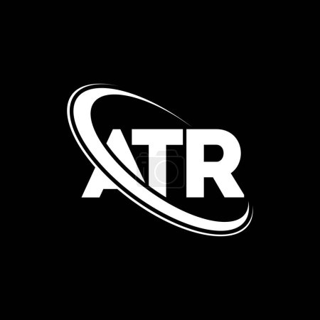 Téléchargez les illustrations : Logo ATR. Lettre ATR. ATR lettre logo design. Initiales Logo ATR lié au logo monogramme cercle et majuscule. Typographie ATR pour la marque de technologie, d'affaires et d'immobilier. - en licence libre de droit