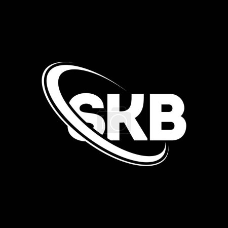 Téléchargez les illustrations : Logo SKB. Lettre de SKB. SKB lettre logo design. Initiales Logo SKB lié au logo monogramme cercle et majuscule. Typographie SKB pour la marque technologique, commerciale et immobilière. - en licence libre de droit