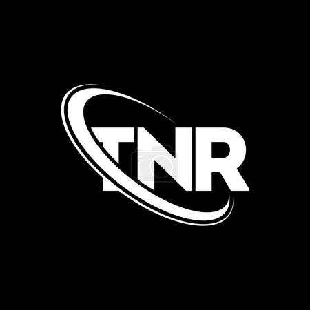 Téléchargez les illustrations : Logo TNR. Lettre TNR. TNR lettre logo design. Initiales logo TNR lié au logo monogramme cercle et majuscule. Typographie TNR pour la marque technologique, commerciale et immobilière. - en licence libre de droit