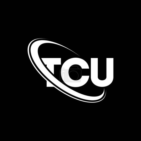 Téléchargez les illustrations : Logo TCU. Lettre TCU. TCU lettre logo design. Initiales logo TCU lié à cercle et logo monogramme majuscule. TCU typographie pour la technologie, les affaires et la marque immobilière. - en licence libre de droit