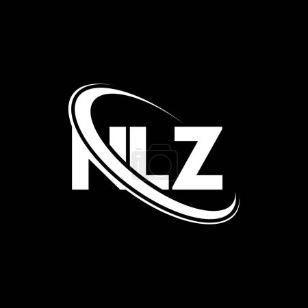 Illustration for NLZ logo. NLZ letter. NLZ letter logo design. Initials NLZ logo linked with circle and uppercase monogram logo. NLZ typography for technology, business and real estate brand. - Royalty Free Image