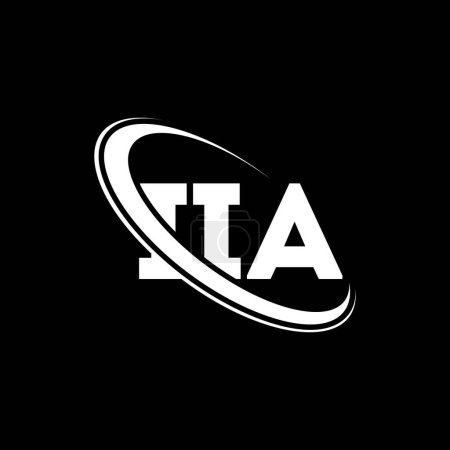 Téléchargez les illustrations : Logo IIA. Lettre de l'IIA. IIA lettre logo design. Initiales Logo IIA lié au logo monogramme cercle et majuscule. Typographie IIA pour la marque technologique, commerciale et immobilière. - en licence libre de droit