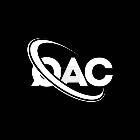 Téléchargez les illustrations : Logo QAC. Lettre du CAQ. QAC lettre logo design. Initiales logo QAC lié au logo monogramme cercle et majuscule. Typographie QAC pour la marque technologique, commerciale et immobilière. - en licence libre de droit