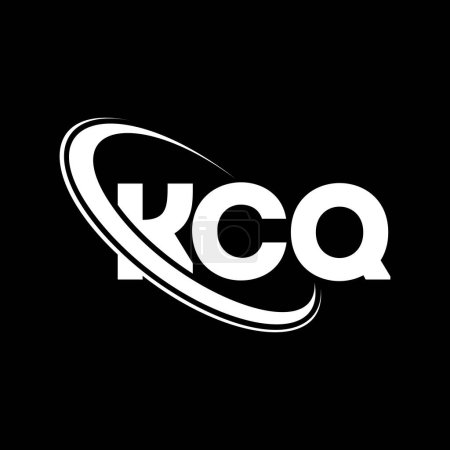 Téléchargez les illustrations : Logo KCQ. Lettre du KCQ. KCQ lettre logo design. Initiales Logo KCQ lié au logo monogramme cercle et majuscule. KCQ typographie pour la technologie, les affaires et la marque immobilière. - en licence libre de droit