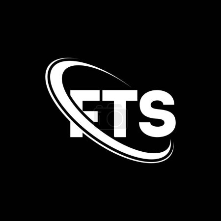 Ilustración de Logo FTS. Carta FTS. Diseño del logotipo de la letra FTS. Logo inicial del FTS vinculado con el logotipo del círculo y del monograma en mayúsculas. Tipografía FTS para marca tecnológica, empresarial e inmobiliaria. - Imagen libre de derechos