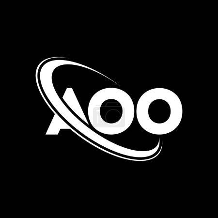 Téléchargez les illustrations : Logo AOO. Lettre d'AOO. AOO lettre logo design. Initiales Logo AOO lié au logo monogramme cercle et majuscule. Typographie AOO pour la marque technologique, commerciale et immobilière. - en licence libre de droit