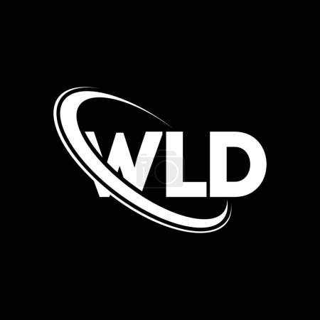 Téléchargez les illustrations : Logo WLD. Lettre WLD. WLD lettre logo design. Initiales Logo WLD lié au logo monogram cercle et majuscule. Typographie WLD pour la technologie, les affaires et la marque immobilière. - en licence libre de droit