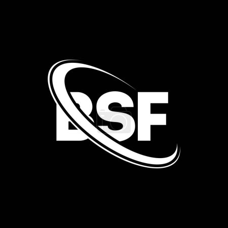 Téléchargez les illustrations : Logo BSF. Lettre de BSF. BSF lettre logo design. Initiales Logo BSF lié au logo monogramme cercle et majuscule. Typographie BSF pour la marque technologique, commerciale et immobilière. - en licence libre de droit