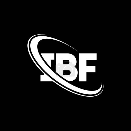 Téléchargez les illustrations : Logo IBF. Lettre de l'IBF. IBF lettre logo design. Initiales logo IBF lié avec cercle et logo monogramme majuscule. Typographie IBF pour la marque technologique, commerciale et immobilière. - en licence libre de droit