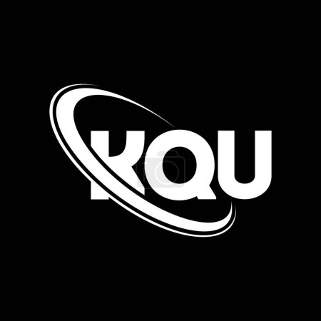Ilustración de Logo de KQU. Carta KQU. Diseño del logotipo de la letra KQU. Logotipo inicial de KQU vinculado con el logotipo del círculo y del monograma en mayúsculas. Tipografía KQU para marca tecnológica, empresarial e inmobiliaria. - Imagen libre de derechos