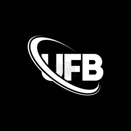 Téléchargez les illustrations : Logo UFB. Lettre de l'UFB. UFB lettre logo design. Initiales Logo UFB lié au logo monogramme cercle et majuscule. UFB typographie pour la technologie, les affaires et la marque immobilière. - en licence libre de droit