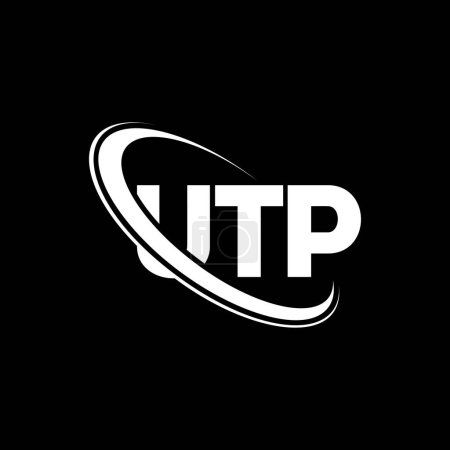 Téléchargez les illustrations : Logo UTP. Lettre UTP. UTP lettre logo design. Initiales logo UTP lié à cercle et logo monogramme majuscule. Typographie UTP pour la marque technologique, commerciale et immobilière. - en licence libre de droit