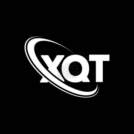 Téléchargez les illustrations : Logo XQT. Lettre XQT. Conception de logo lettre XQT. Initiales Logo XQT lié au logo monogramme cercle et majuscule. Typographie XQT pour la marque technologique, commerciale et immobilière. - en licence libre de droit