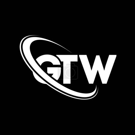 Téléchargez les illustrations : Logo GTW. Lettre GTW. GTW lettre logo design. Initiales logo GTW lié avec logo monogramme cercle et majuscule. Typographie GTW pour la marque technologique, commerciale et immobilière. - en licence libre de droit