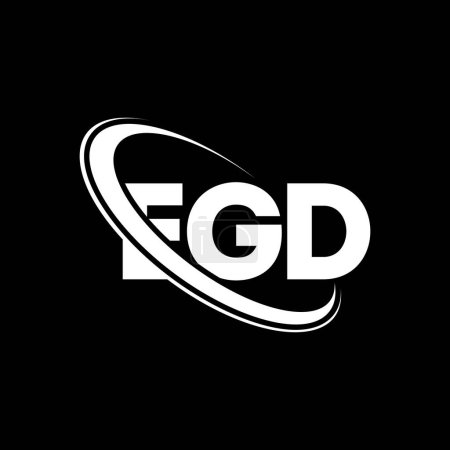 Téléchargez les illustrations : Logo EGD. Lettre EGD. EGD lettre logo design. Initiales logo EGD lié au logo monogramme cercle et majuscule. Typographie EGD pour la marque technologique, commerciale et immobilière. - en licence libre de droit