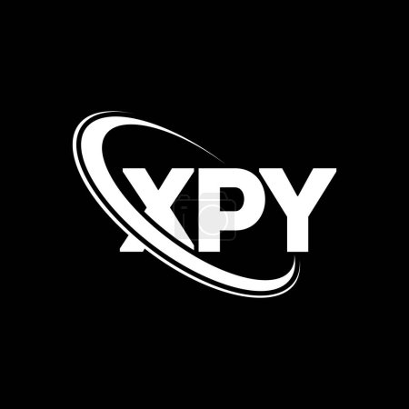 Téléchargez les illustrations : Logo XPY. Lettre XPY. Design du logo de la lettre XPY. Initiales Logo XPY lié au logo monogramme cercle et majuscule. XPY typographie pour la technologie, les affaires et la marque immobilière. - en licence libre de droit